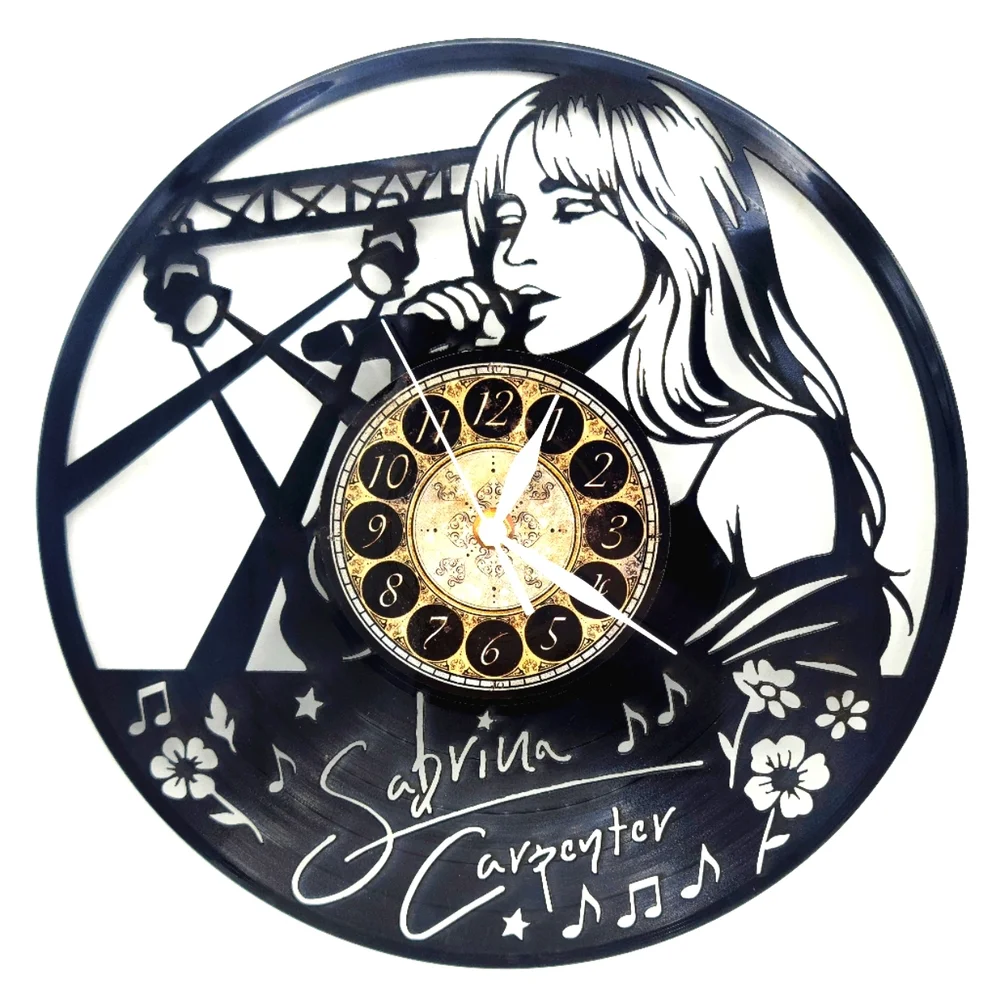 SABRINA CAPENTER vinyl record clock
